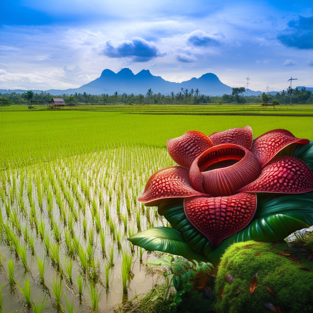 Person with mountain background